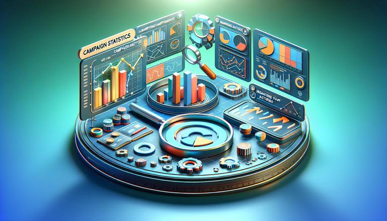 Estatísticas de Campanhas - Dados analíticos que medem o desempenho de campanhas publicitárias.